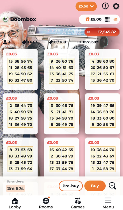 Buffalo Spins bingo game screenshot